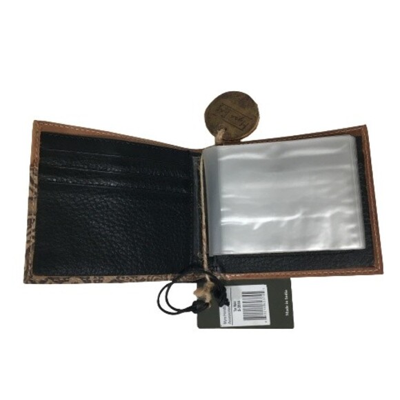 Myra Bags #3855 Wallet ID Credit Card Picture Holder RFID Hand Tooled Leather - Picture 7 of 14